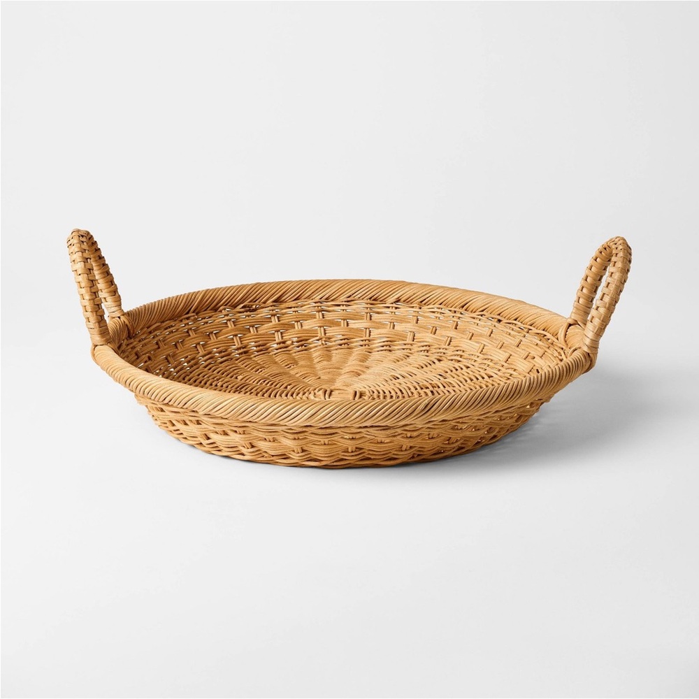 Round Tapered Tray - Threshold™ designed with Studio McGee, Rattan